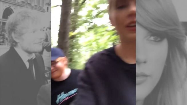 Beim Wandern: Taylor Swift macht sich über Ed Sheeran lustig